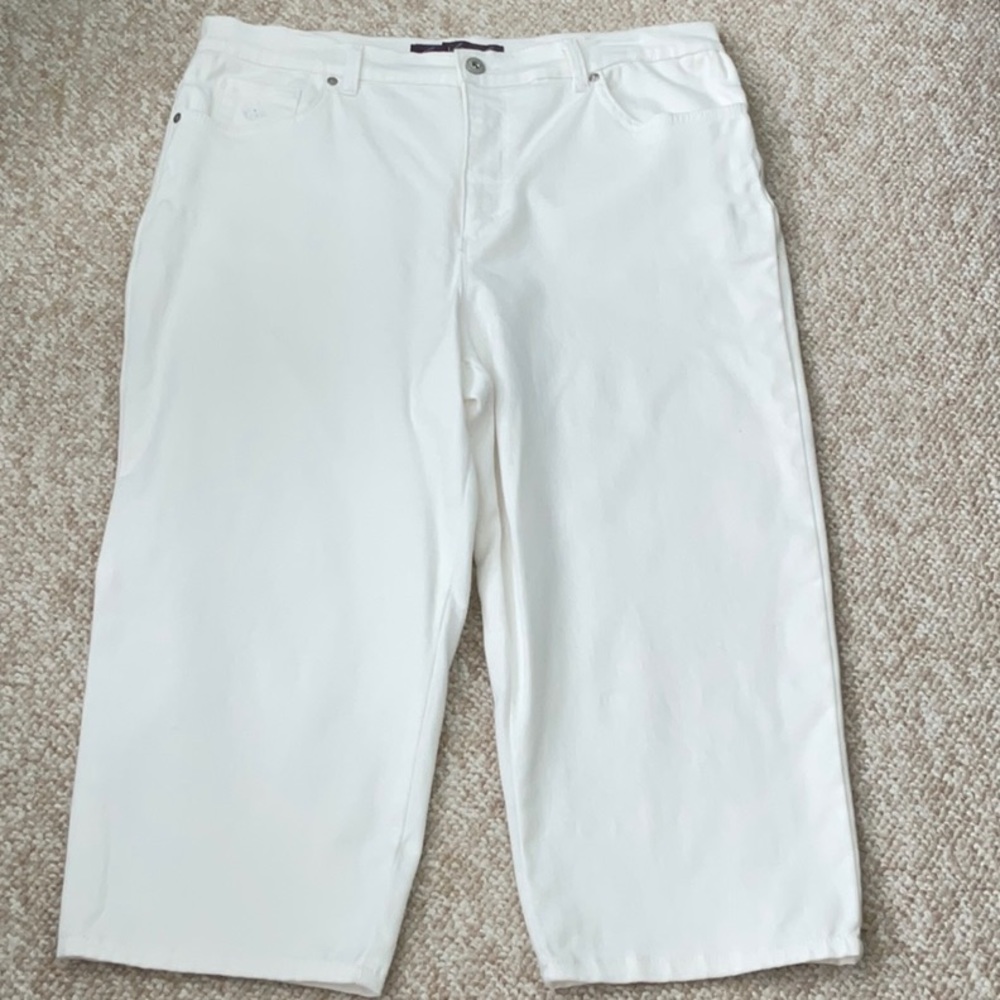 GV Amanda denim capri with bling